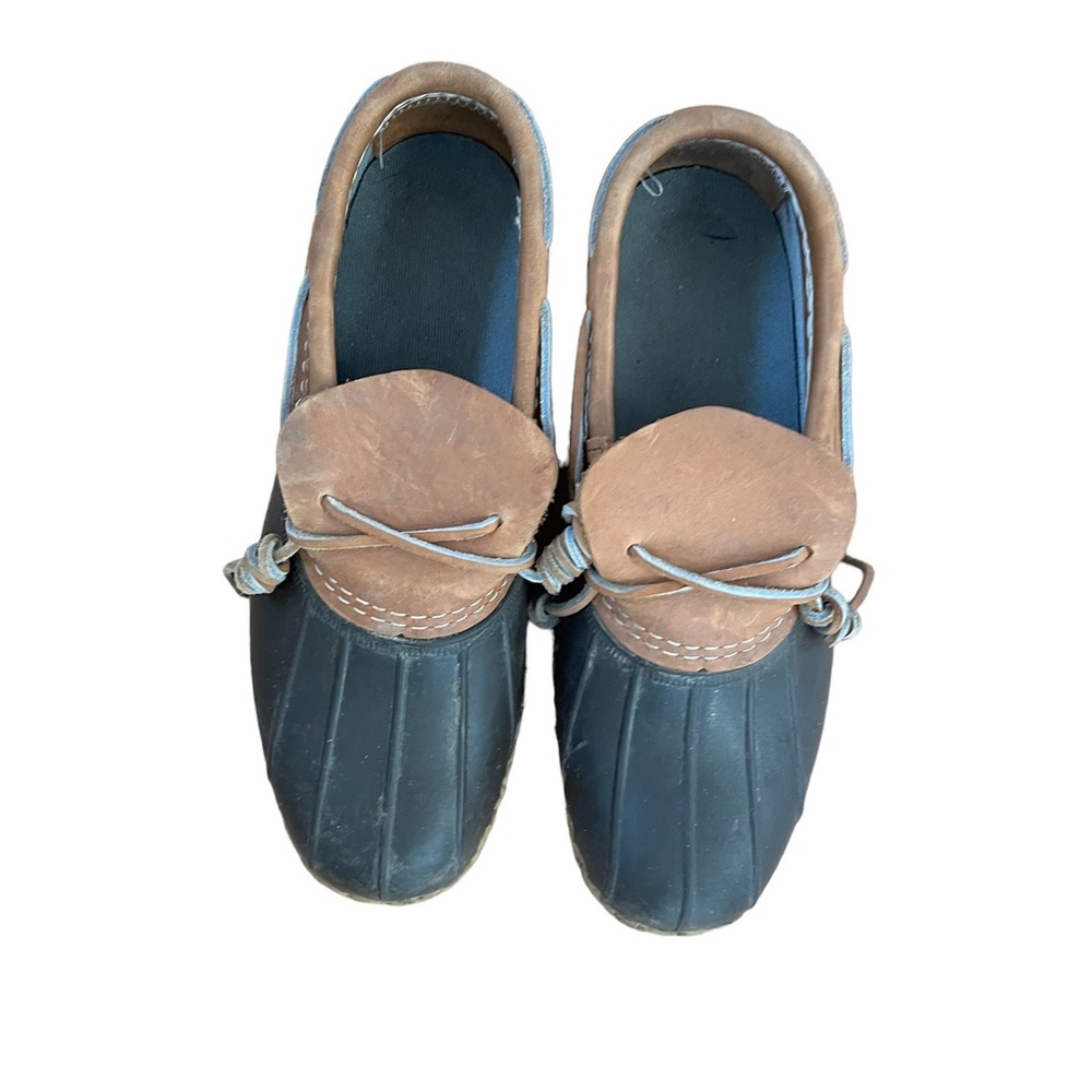 L.L. Bean Women’s Black and Tan Rubber Mocs